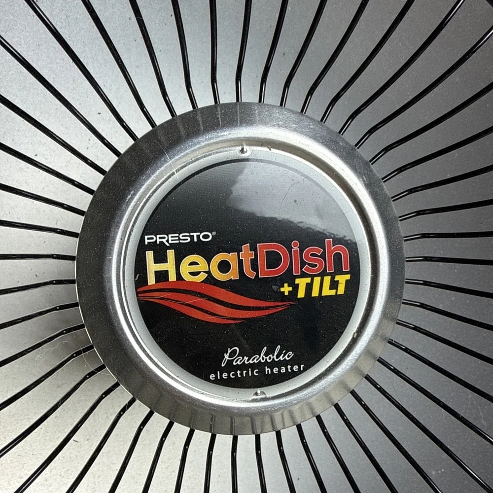 Presto HeatDish Plus Tilt Parabolic Electric Heater Model 0792801 TESTED Works